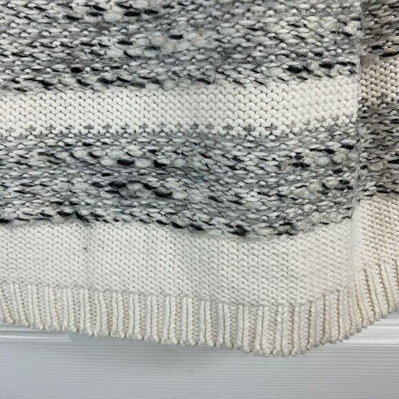 New Lou & Grey Women S Sweater Distressed Roll Neck Wool Blend Fringe Out Top N3 - Picture 10 of 12